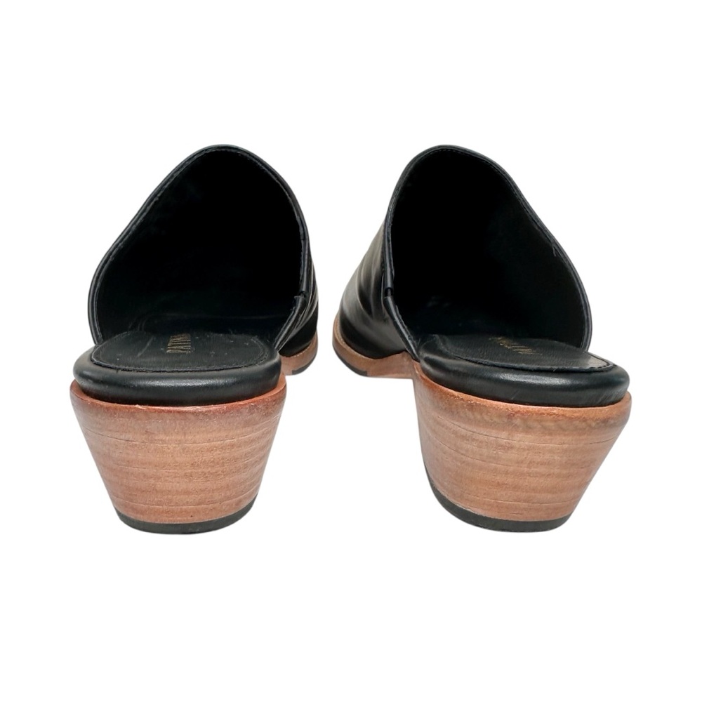 Patina Portland Leather Goods Almost Perfect Closed Toe Mules Shoes Black 9.5 - Picture 11 of 16